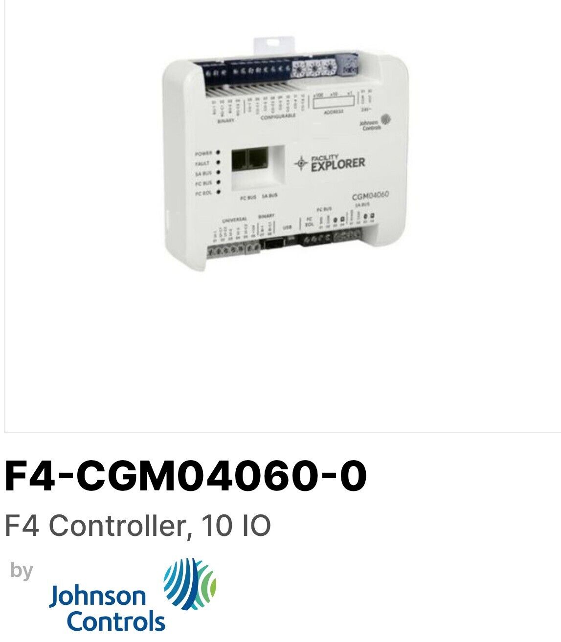 Johnson Controls (240) F4-CGM04060-0