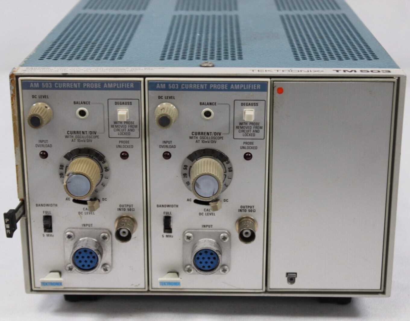 Tektronix TM503 Mainframe 3 - Slot Chassis WITH 2x AM503 CURRENT PROBE AMPLIFIER