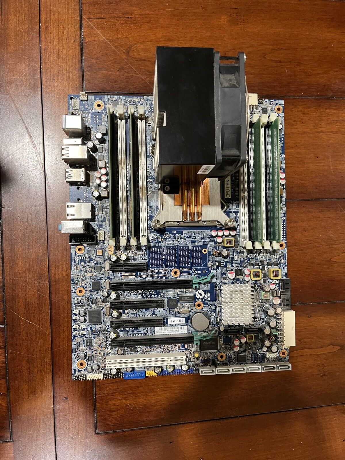HP 1589 FMB-1101 Server Board w/ Intel Xeon E5-1603 @2.80GHz  w/ Ram & CPU Fan