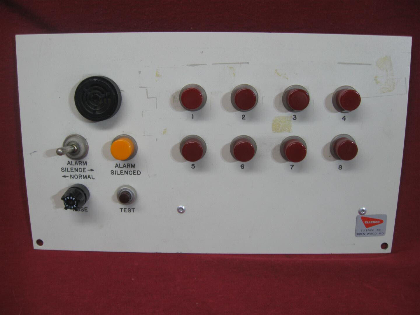 Vintage Ellenco Fire Alarm Control Panel Untested Offers Welcome