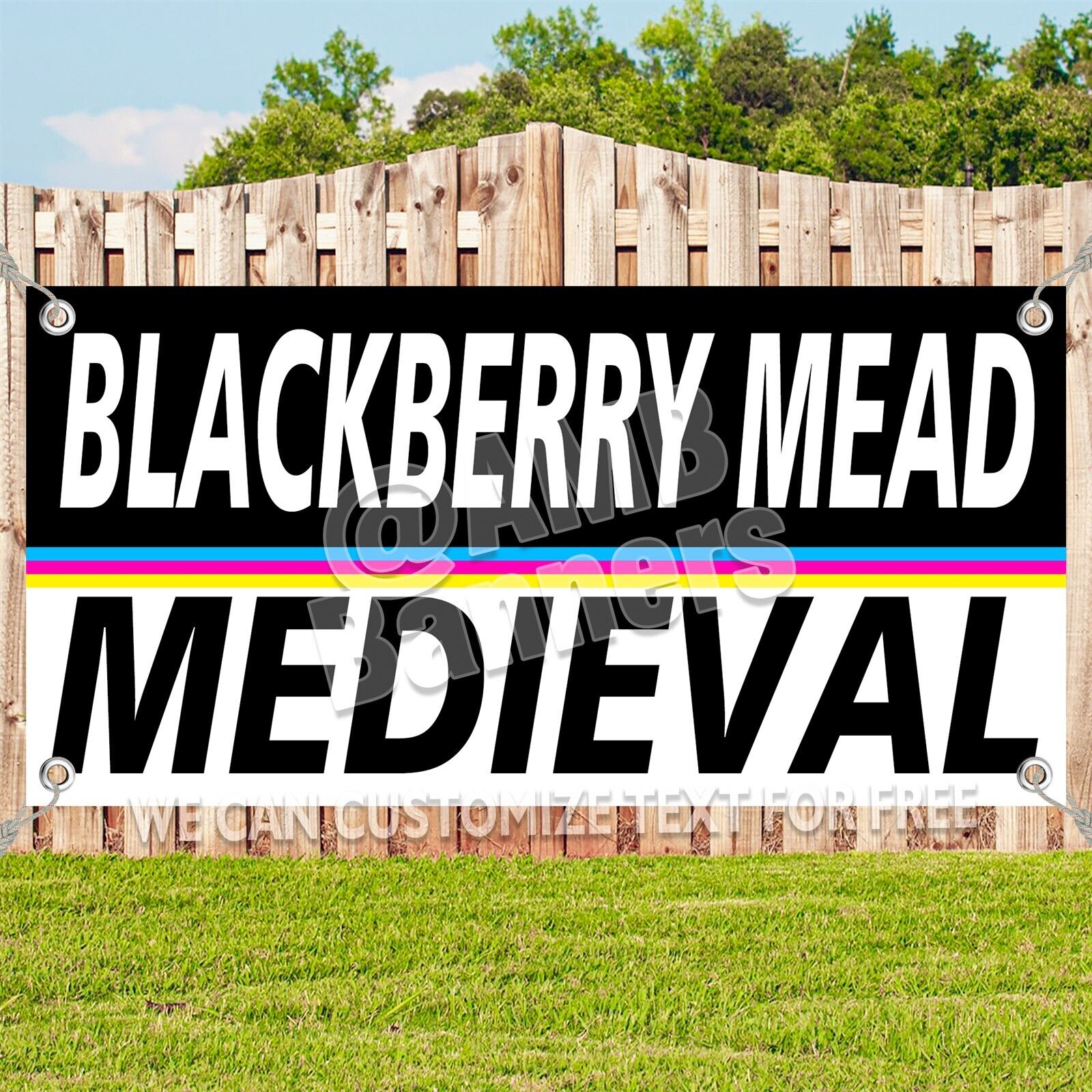 BLACKBERRY MEAD Advertising Vinyl Banner Flag Sign Many Sizes MEDIEVAL V3