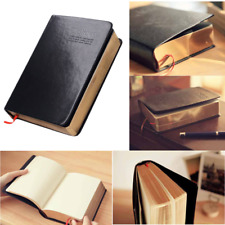 Vintage Thick Blank Paper Notebook Notepad Leather Journal Diary Sketchbook US picture
