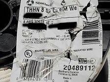 Southwire #8awg SIMpull THHN/THWN-2 Stranded Copper Building Wire White /50ft picture