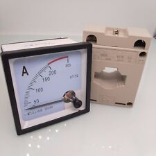 US Stock AC 0~200A Analog AMP Current Panel Meter Ammeter & Current Transformer picture