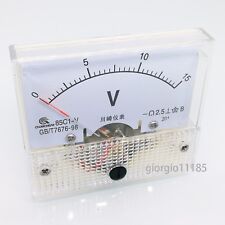 US Stock Analog Panel Volt Voltage Meter Voltmeter Gauge 85C1 0-15V DC picture