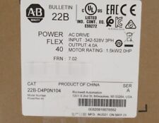 Original New 22B-D4P0N104 Allen Bradley PowerFlex 1.5 kW 2 HP AC Drive picture