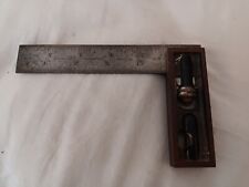 Vintage LS Starrett 6 Inch Combination Square Vial Intact Hardened No 4 Grad picture