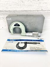 Vintage NSK Micrometer Silver Japan 0-1” 0.0001” W/Case & Instructions picture