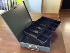 Steelmaster Cash Box - Vintage steel case with fitted plastic 10 section insert picture