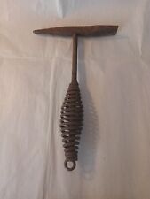 Vintage welding welders Chipping Hammer & Cross Chisel w/Coil Spring Handle picture