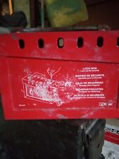 panduit metal vintage lock out box red model psl-glb picture
