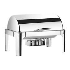9 QT Visible Chafer Buffet Chafing Dish Set Roll Top Food Warmer Stainless Steel picture