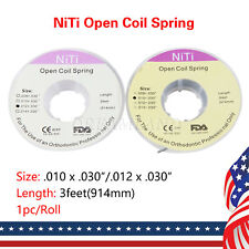 Dental Orthodontic Niti Open Coil Spring Spool .010/012 Inch 914mm picture