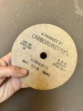 Vintage CARBORUNDUM Grinding Wheel A120-G - BFX5 ——-6” X 3/4” ——5/8” Arbor picture