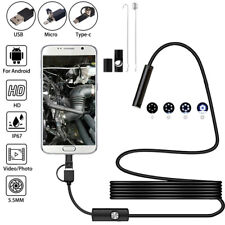 USB Type-C Endoscope Borescope Snake Inspection Camera 3 in 1 for PC Android picture
