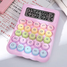 Extra Calculator Vintage Design Retro Round Key Mechanical with Lcd Display picture