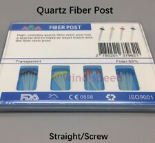 Dental Quartz Resin Fiber Post Straight/Screw Root Canal Pins 1.0-1.8mm+Drills picture