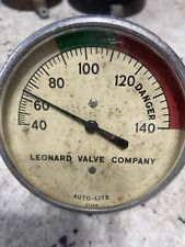 Vintage Leonard Valve Company Gauge 40-140 picture