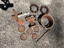 12 Vintage Metal Iron Various Industrial Gears Machine Parts Steam Punk picture