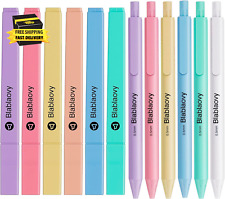 Bible Highlighters and Pens No Bleed, 12 Pcs Pastel Highlighter Set and Ballpens picture