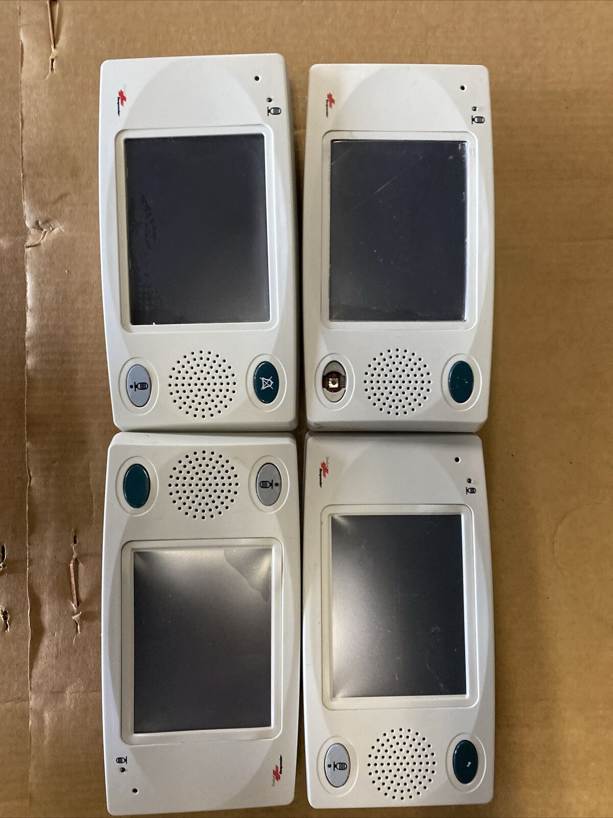 Lot of 4 Rauland Responder VOIP Staff Terminal Model 351300 parts Not Tested.