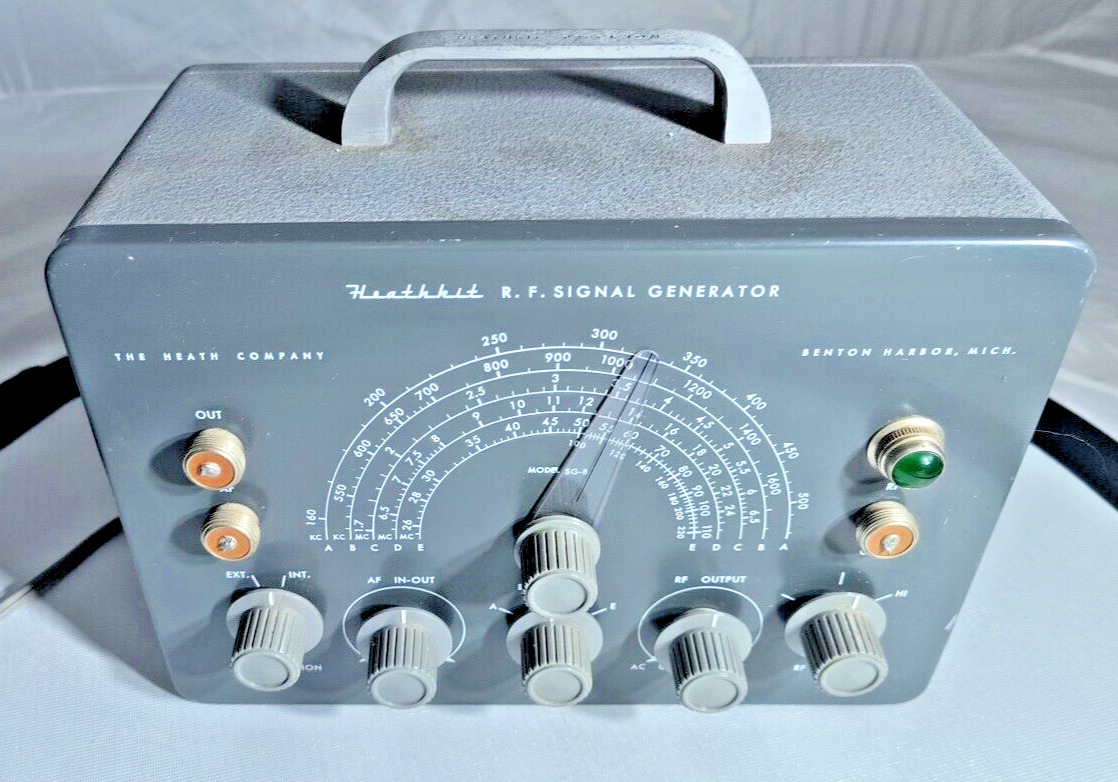 Heathkit Model SG-8 RF Signal Generator Vintage-TESTED WORKING