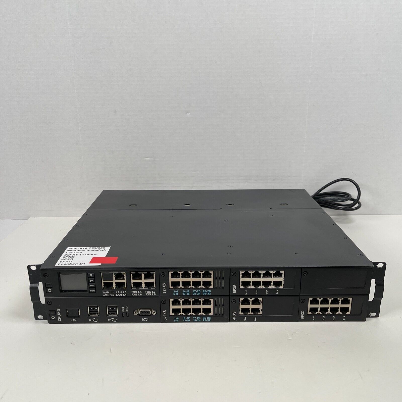 Mitel Mivoice 470 PBX958 Communication Server Controller w/ Modules USED
