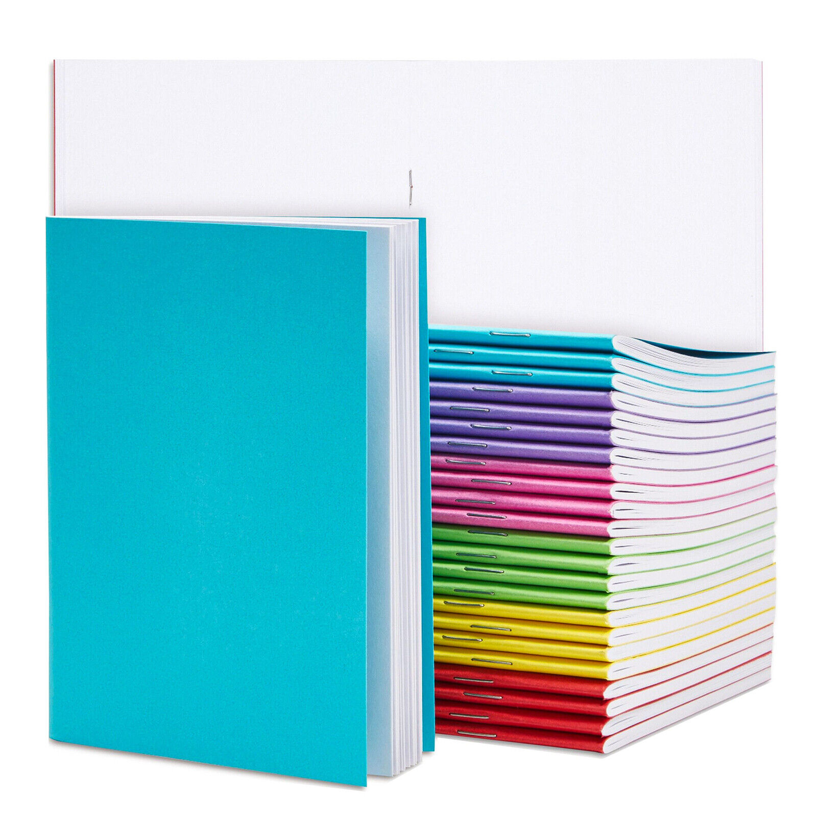 24 Pack Blank Books for Kids to Write Stories,Small Unlined Notebooks, 3x5.6 In