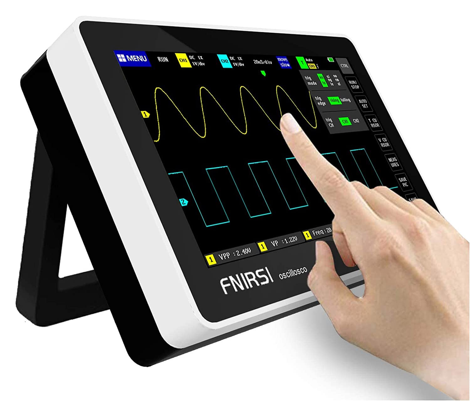 Tablet Oscilloscope,With 2 Channel 100Mhz Bandwidth 1Gsa/S Sampling Rate Oscillo