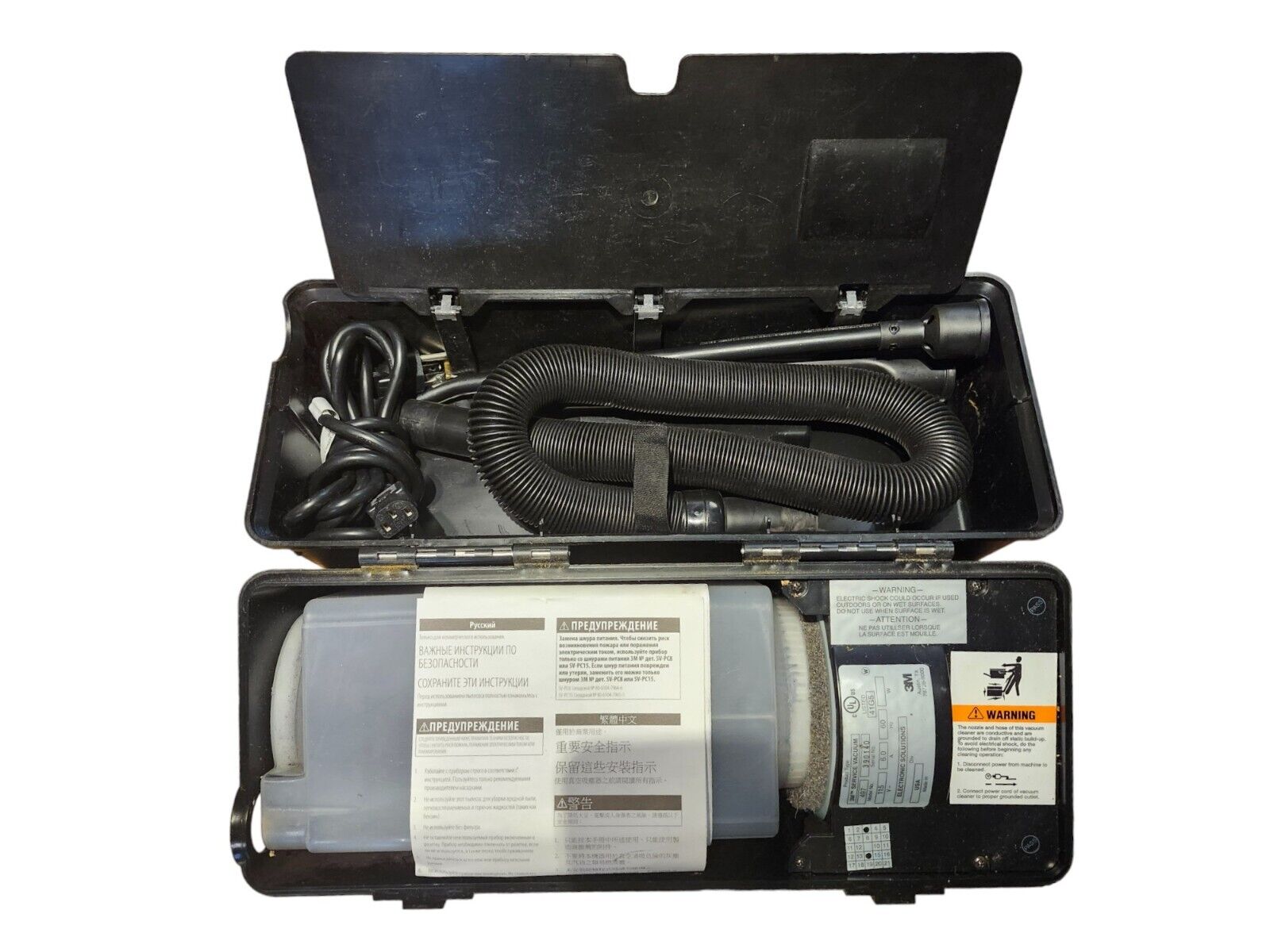 3M Electronics Vacuum Model No. 497 Toner & Dust w/Accessories Field Service
