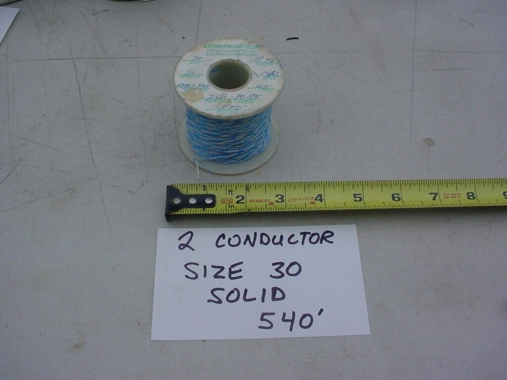 2 conductor 30 awg solid 540'