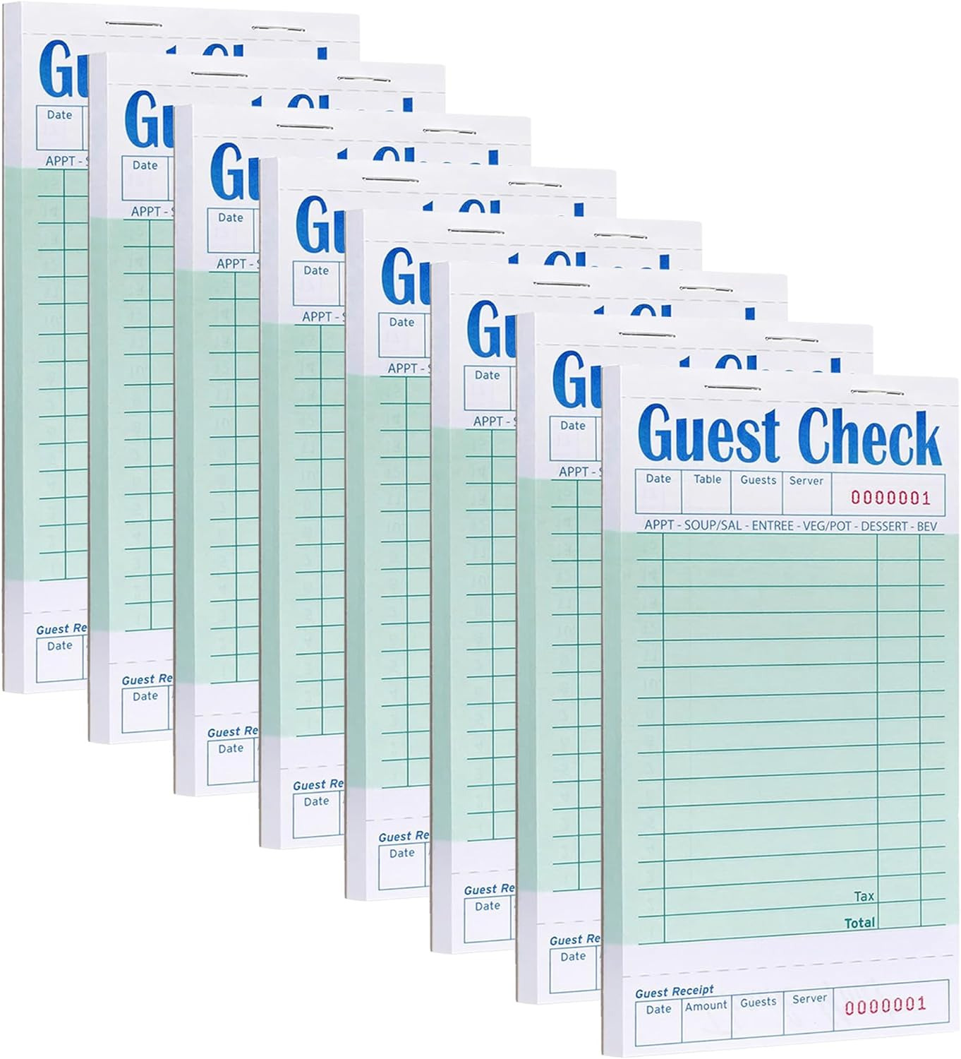 8 Pack Guest Checks Pads for Servers Server Note Pads Guest Checks Books for ...