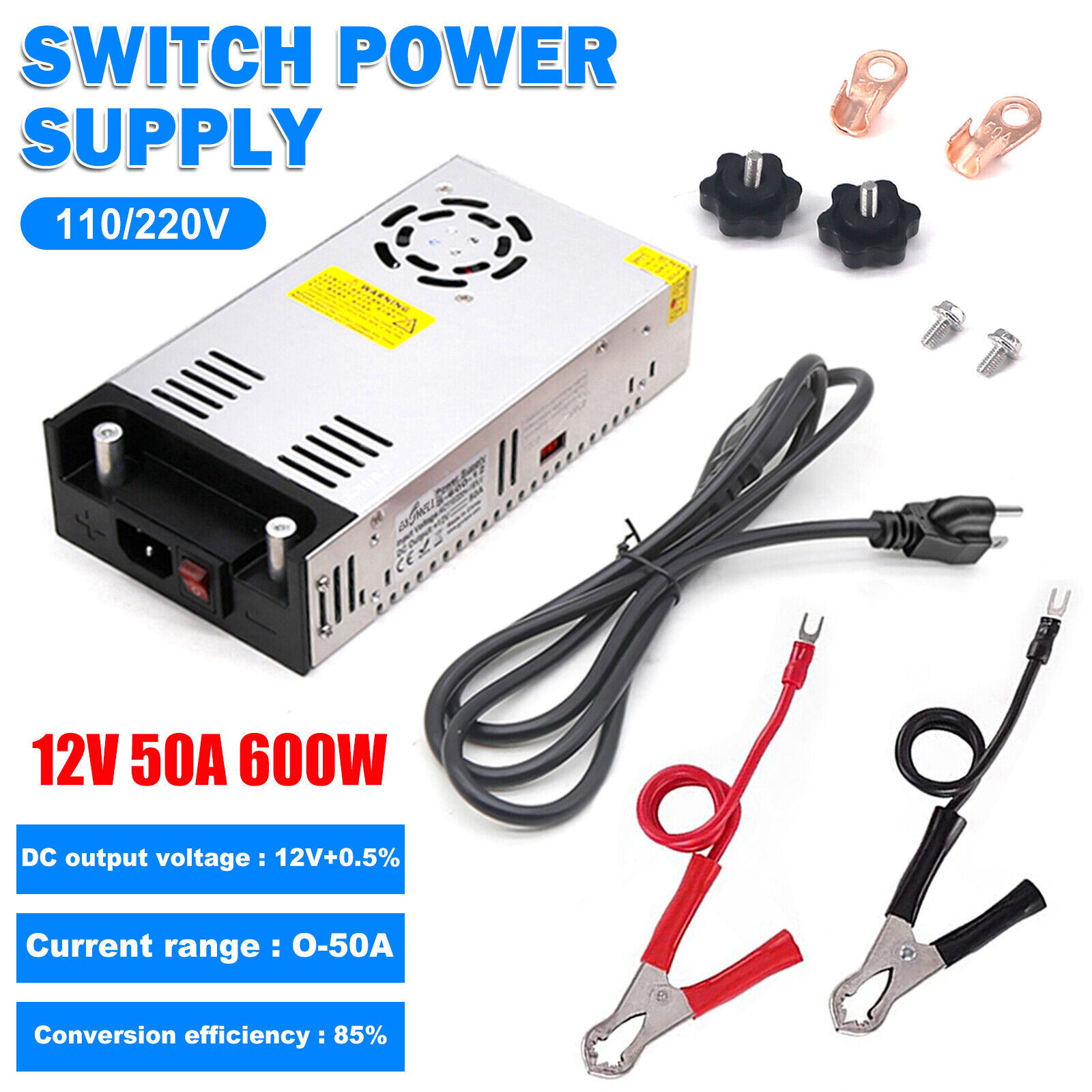 SMPS 110V AC to 12V DC Converter Power Supply Adapter Switch Transformer Max 50A