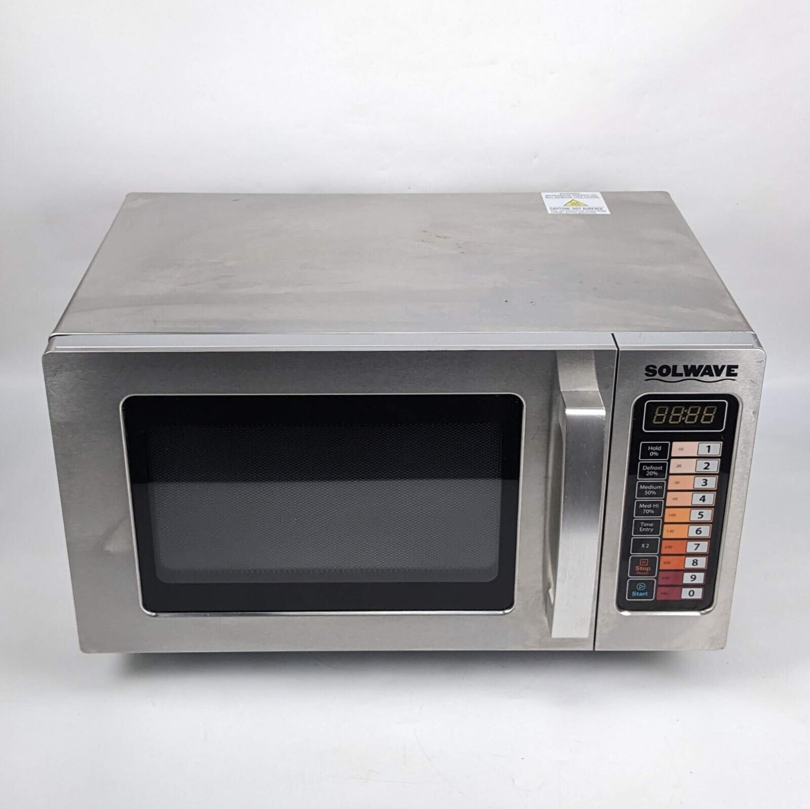 Solwave 1000W Stainless Steel Commerical Microwave - 0.9cuft