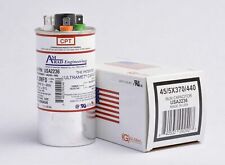 45 + 5 uf/Mfd Round Dual Universal Capacitor • AmRad USA2236 - Used for 370 o... picture