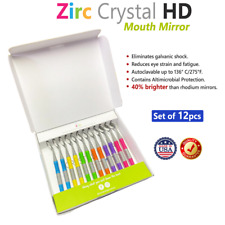 ZIRC Crystal HD # Thin Grip Assorted Mouth Mirror Jewel (12pk) USA Made picture
