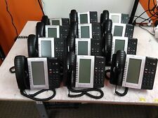Lot of 12 Mitel MiVoice 5330E LED Backlit Gigabit IP Phones w/ Stands & Handset picture