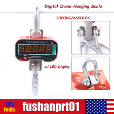 Digital Crane Hanging Scale 3000KG/6600LBS Heavy Duty Industrial w/ LED Display picture