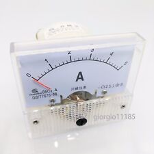 US Stock Analog Panel AMP Current Ammeter Meter Gauge 85C1 0-5A DC picture