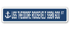 USS THEODORE ROOSEVELT SSBN 600 Street Sign us navy ship veteran sailor gift picture