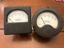 VINTAGE 1900s AMPERES GAUGE WESTINGHOUSE METER TYPE TMLot Of 2 Untested picture