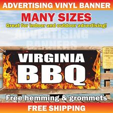 VIRGINIA BBQ Advertising Banner Vinyl Sign Barbecue Goodness Buffet Food Truck picture