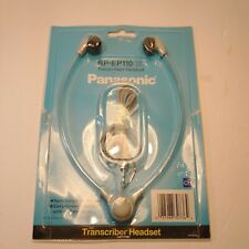 NEW Vintage Panasonic Transcriber Headset RP-EP110 Gray 1/8” Mono Jack  picture