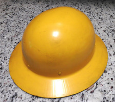 Vintage SKULLGARD Full Brim Metal Hard Hat Helmet - Property of US Gov't picture
