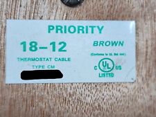 Priority Wire & Cable 18/12C 18awg 12 Conductor Thermostat Cable CL2 Brown /25ft picture