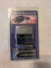 Vintage Self Inking Stamp Kit Made in USA Self Inking New Old Stock ClassiX picture
