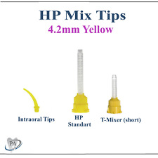 Dental Yellow HP Tips  Yellow Mix Tips, 4.2mm T-Mixer Short MIXPAC, Upto 100 Bag picture