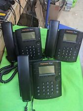LOT OF 3 RingCentral Polycom VVX310 HD-Voice VoIP business phones picture