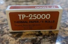 Vintage Texas Instruments TP-25000 Thermal Paper Rolls Made In Taiwan New 3 Roll picture