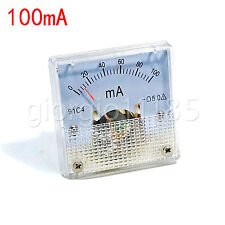 US Stock DC 0 ~ 100mA Analog AMP Current Pointer Needle Panel Meter Ammeter 91C4 picture